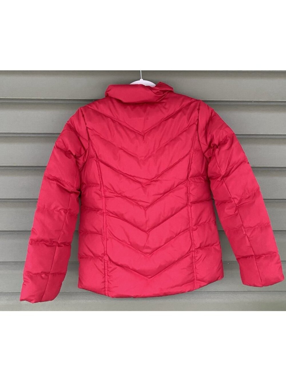 NEW Lands End Silver Premium Down 600 Filled RED Womens XS Coat *READ DESCRIPT* - Picture 2 of 15
